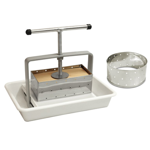 Kit Prensa Para Queijo Branco Minas Duas Formas Inox