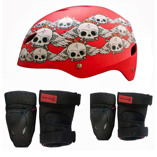 Kit Proteção Sandro Dias Capacete e Protetores