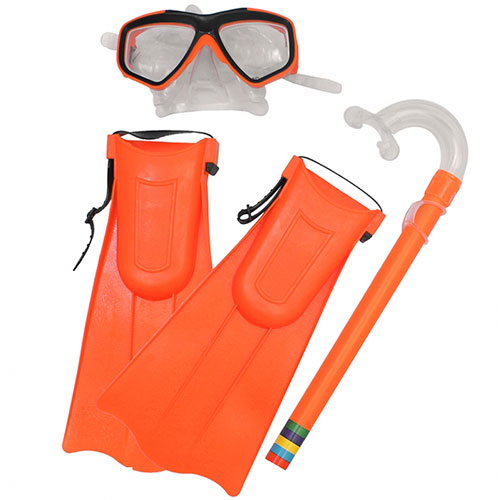 Kit Snorkel com Máscara e Nadadeiras