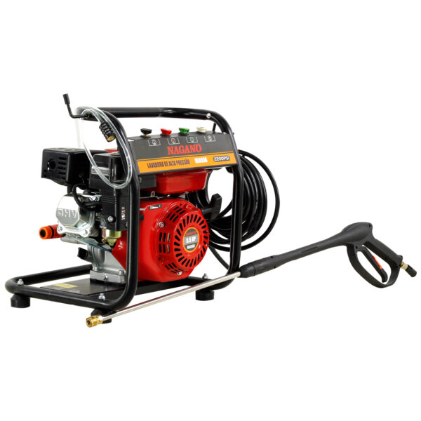 Lavadora de Alta Pressão a Gasolina 5.5hp Partida Manual 3400rpm 2200psi Motor Axial