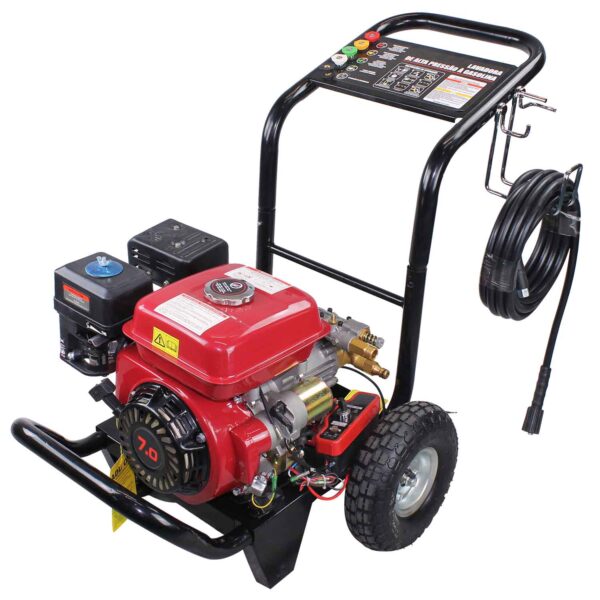 Lavadora de Alta Pressão a Gasolina Partida Elétrica 2900 LBS Axial Motor 7HP 168F - NLG180E