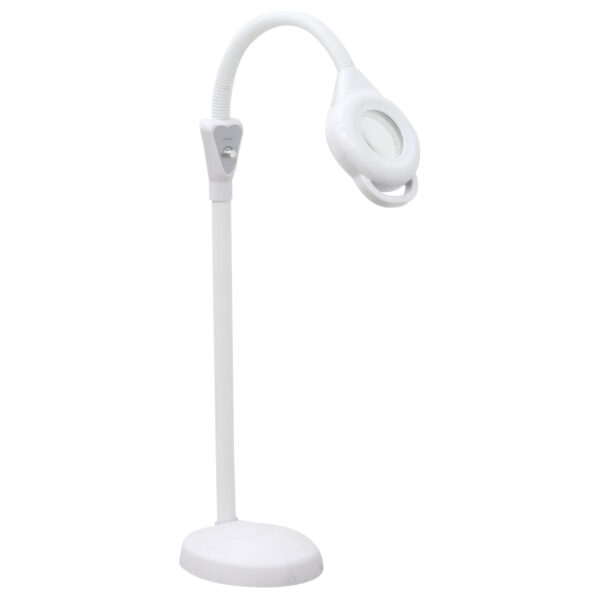 Lupa Luminária Articulada Branca