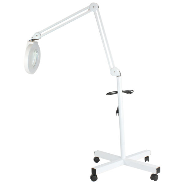 Lupa Luminária Led Tripé Branca Aumento 5x - 220v