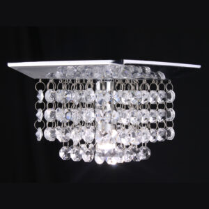 Lustre de Cristal embutido K9 Lótus Legítimo - 15x15cm Base - G9*1 - 60hz - Bivolt