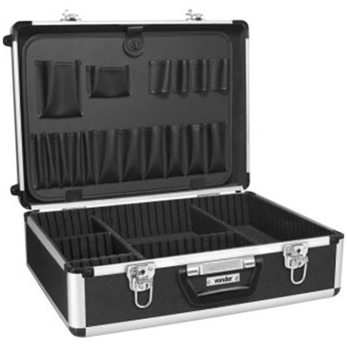 Maleta para ferramentas, profissional, preta, MFV 931