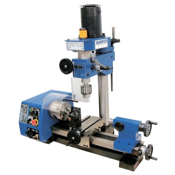 Máquina multifuncional micro-torno, furadeira e micro-fresadora Monofásico - MR2001
