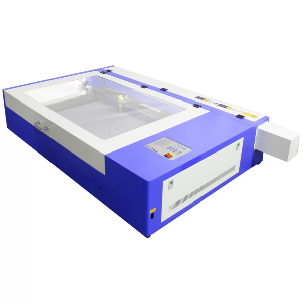Máquina CNC Router Laser Corte Gravação 60x40cm 80w 220v Sensor Fluxo de Água