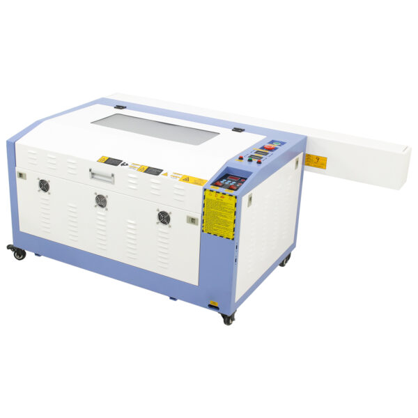 Máquina CNC Router Laser Corte e Gravação Eixo Rotativo 60x40cm 60w 220v Sensor Fluxo de Água