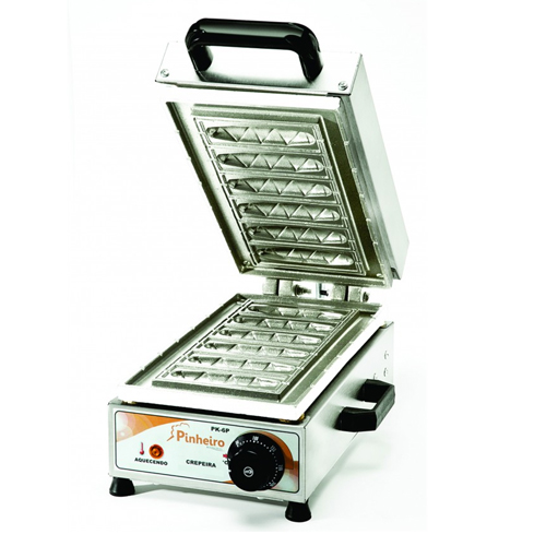 Máquina de Crepe Suiço 6 Cavidades 1600W