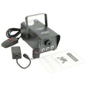 Máquina de Fumaça 600w 3 Leds 1 Watt RGB Controle sem Fio 110v