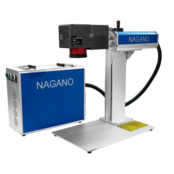 Máquina de Gravação Laser Fiber 3D 50w com Entrada Eixo Rotativo