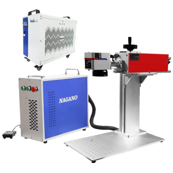Máquina de Gravação Laser Metais UV Portátil 5w com Entrada Eixo Rotativo BSL