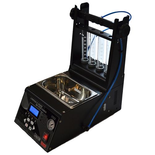 Máquina de Teste e Limpeza de Injetores Completa, Cuba 3L e Visor de cristal líquido (4 linhas) - KA-080