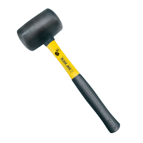 Martelo de Borracha Cabo de Fibra de Vidro 60 mm 16oz/450g