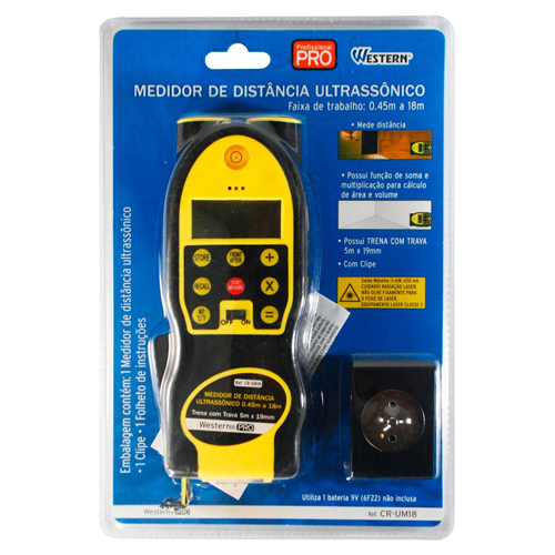 Medidor de Distância Ultrassônico, 18m - CR-UM18