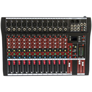 Mesa de Som Usb Mixer Mp3 Digital 12 Canais