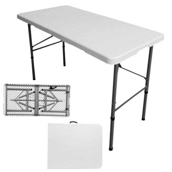 Mesa Dobrável Portátil Vira Maleta 1.22m Camping Praia