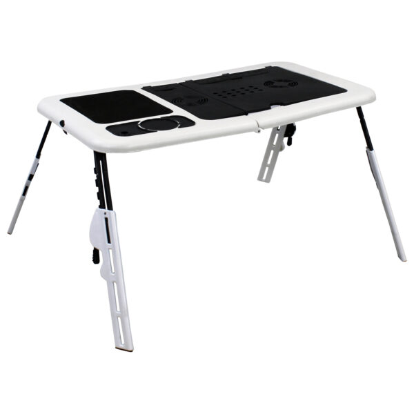 Mesa Portátil para Notebook Dobrável Suporte Base para Mouse e Copo com Cooler -TMN01