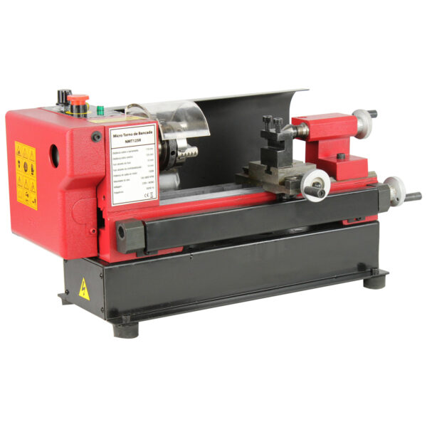 Torno de Bancada 125mm 150w 220v 60hz Monofásico 100-3800rpm - NMT125R