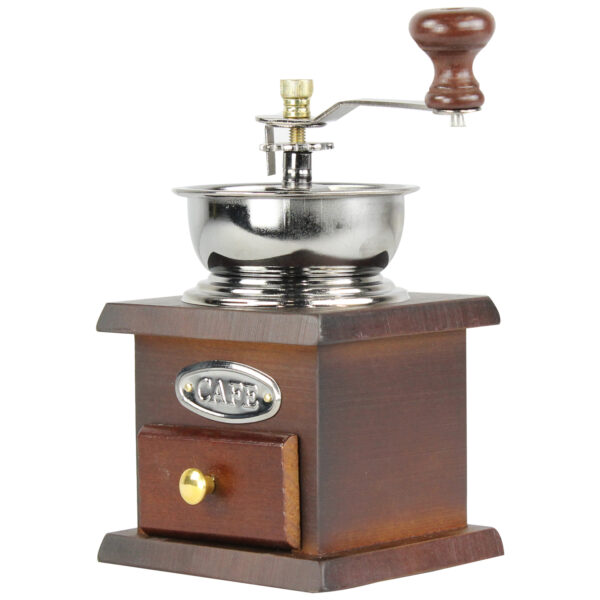 Moedor de Café Manual de Grãos em Madeira até 50g - TMC50R