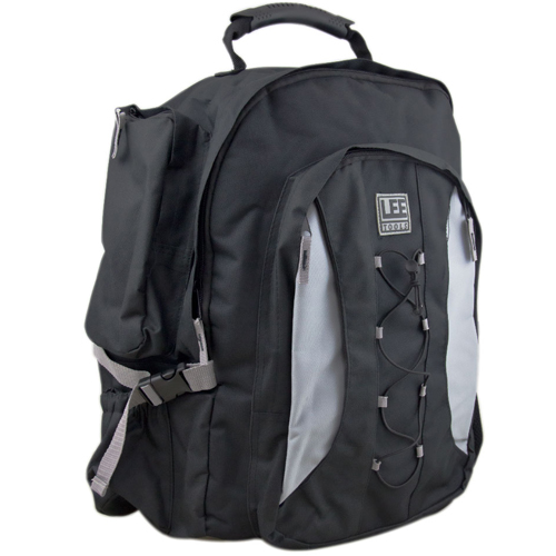 Mochila para Ferramentas e Uso Geral - Preta com Cinza