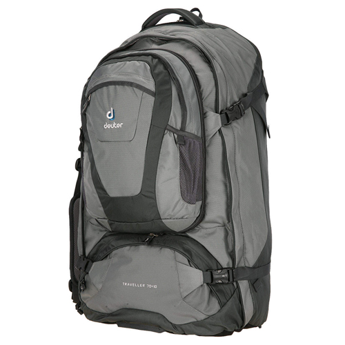 Mochila Traveller 70 + 10 Cinza