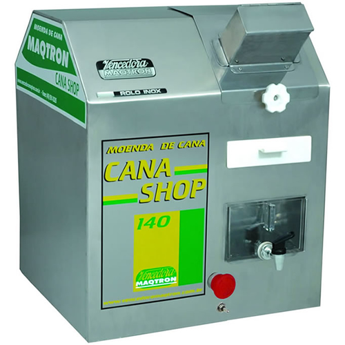 Moenda de Cana Shop 200 3 Rolos e Eixos de Inox com Chave de Reversão com Motor 2,0 cv Monofásico