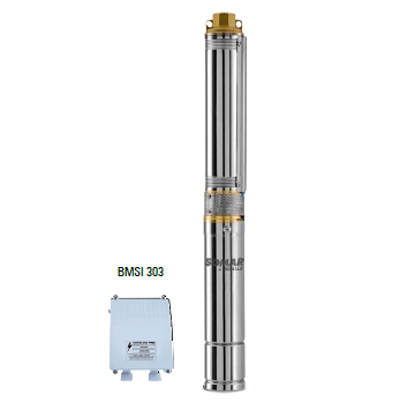 Motobomba Submersa Inox Caneta com Painel - 3'',0.33 cv, 60Hz, 4.5A - BMSI 303-07