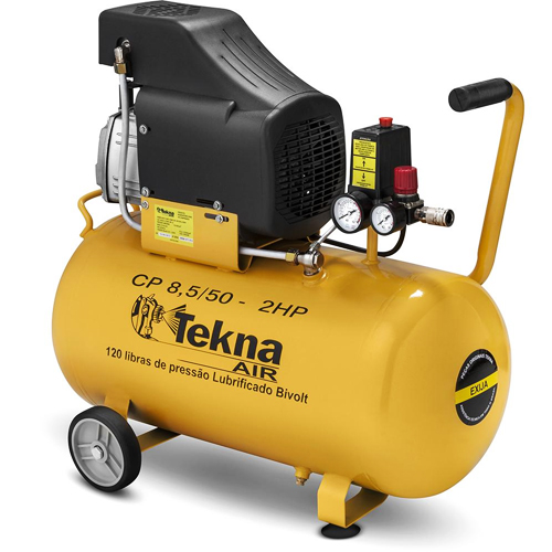 Compressor de Ar - Bivolt - 2hp - 120PSI - 50 Litros