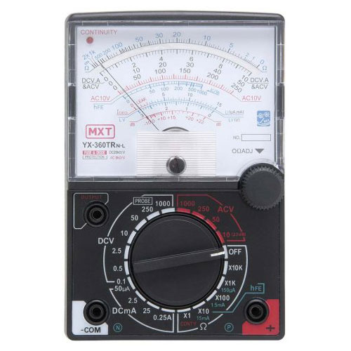 Multimetro Analógico FT-360trnl com Led Indicador de Continuidade