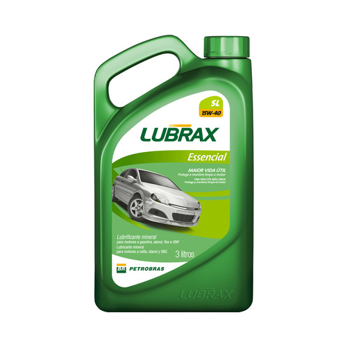 Óleo Lubrificante Motor Lubrax Essencial SL 15w40 Mineral 3 Litros