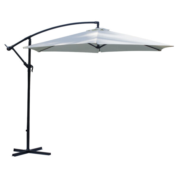 Ombrelone guarda sol de praia sombreiro Creme 3 Metros Diâmetro - THOC3D