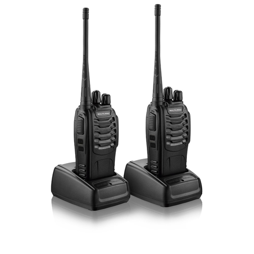 Par de Rádios comunicadores Multilaser 8Km Walkie Talkie