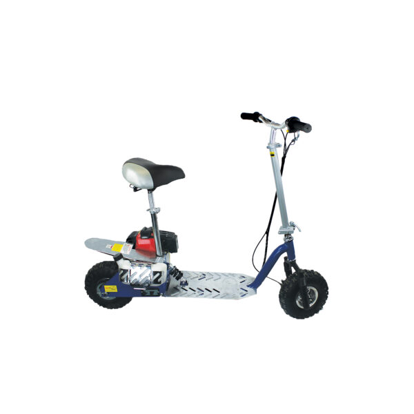 Patinete Scooter Motorizado Motor 2 Tempos 50cc - tp182tr - Freio a Disco - 4 pol - Azul