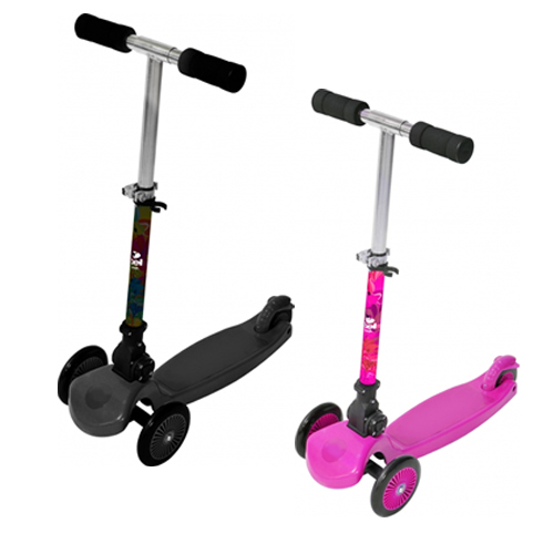 Patinete Tech com 3 Rodas e Guidão com Regulagem de Altura