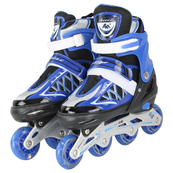 Patins Roller Semi-Pro Azul Regulável