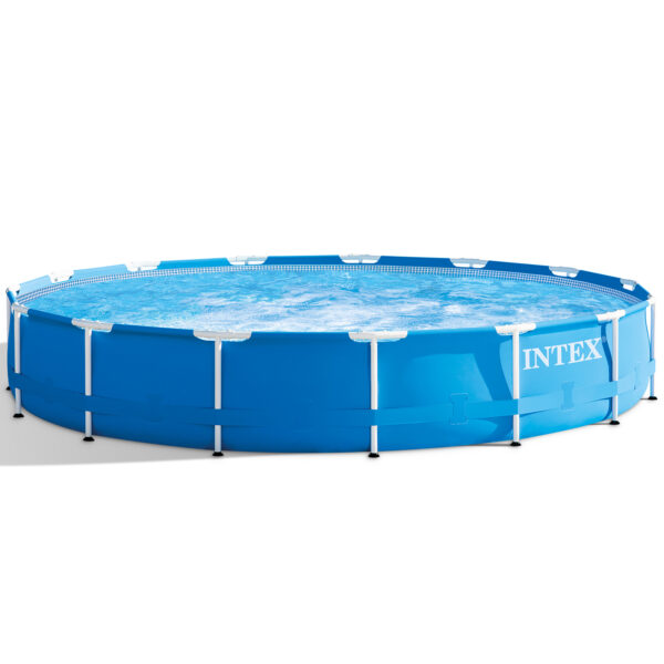 Piscina Circular de Armação de Metal Galvanizado 4.57m x 84cm 11.325 Litros Bomba Filtro