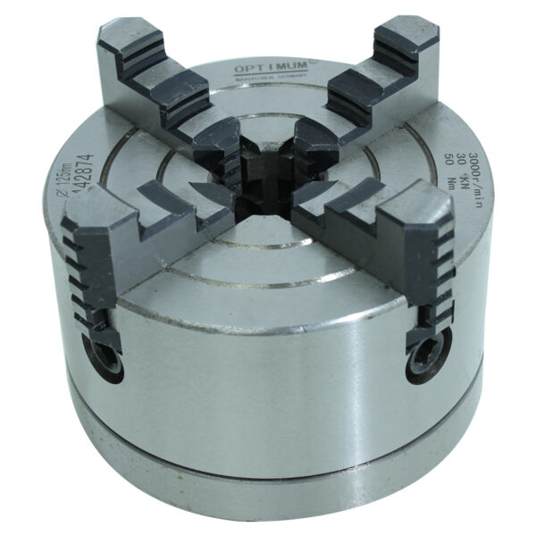 Placa de 4 Castanhas 125mm para Torno de Bancada Engrenado 500 mm 750w 220v 60hz Monofásico - TTBE250
