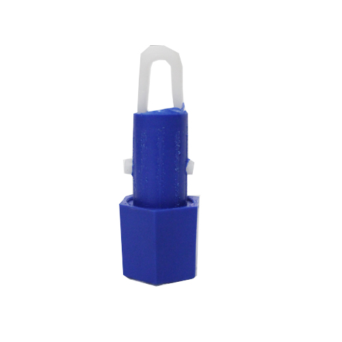 Ponteira hexagonal azul com mola - POHA78