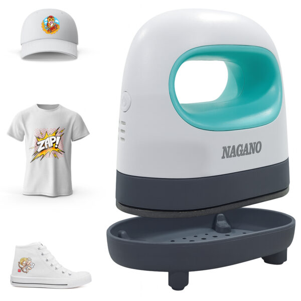 Prensa Térmica Mini de Ferro Portátil Sublimação para Roupas