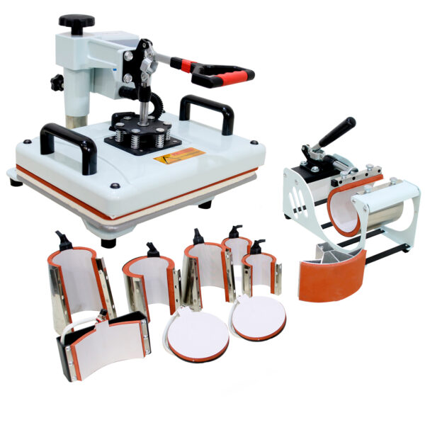 Prensa Térmica Sublimação 10 em 1 29x38cm Plana Camiseta Caneca Boné Prato