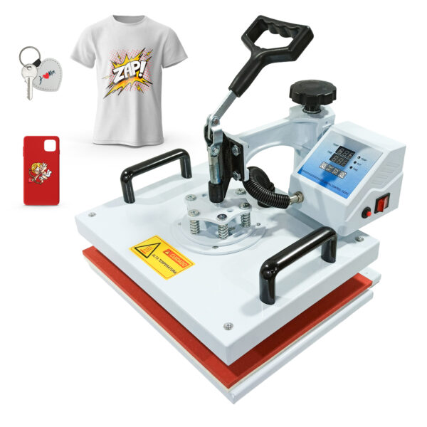 Prensa Térmica Sublimação 29x38cm Plana Camiseta Capa de Celular Chaveiro