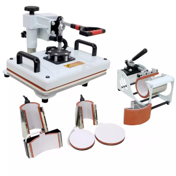 Prensa Térmica Sublimação 8 em 1 29x38 cm Plana Camiseta Caneca Boné Prato