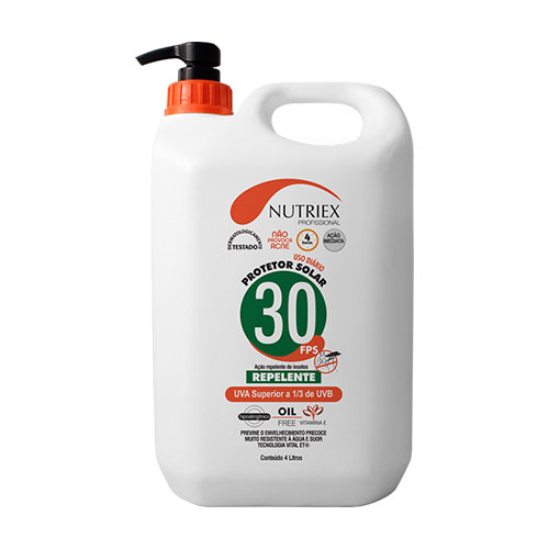 Protetor Bloqueador Solar 4 Litros Repelente FPS 30
