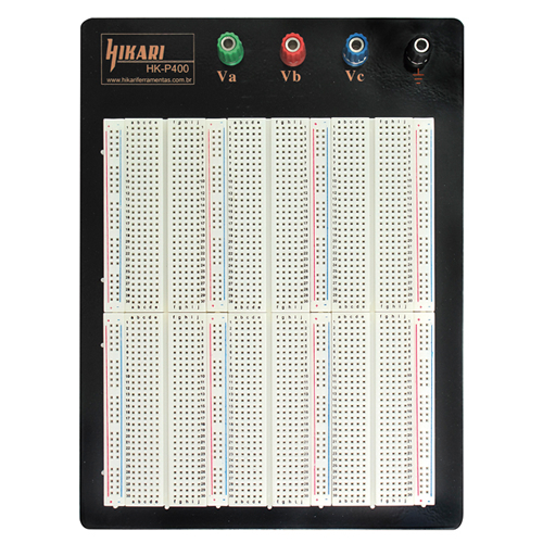Protoboard 2200 Pontos HK-P400 Linhas com Identificação