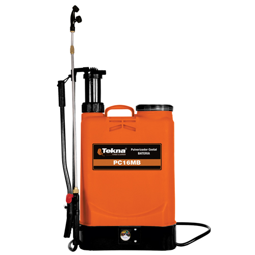Pulverizador Costal a Bateria Bomba Manual Plástica Tanque 16L