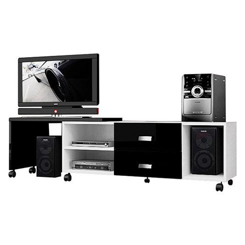 Rack com Gaveta e Base Giratória Para TV até 42