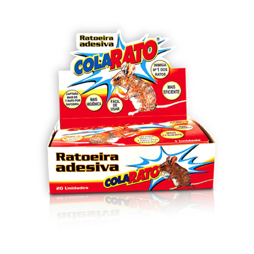 Ratoeira Adesiva Cola Rato - CX. 20 UNIDS