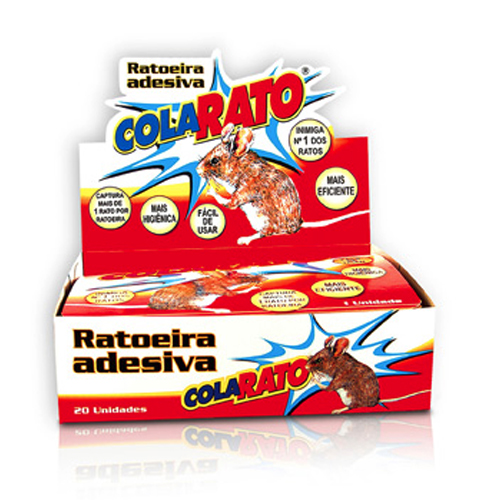 Ratoeira Adesiva Cola Rato - CX. 20 UNIDS