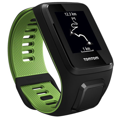 Relógio com GPS Runner 3 Calorias km Preto/Verde